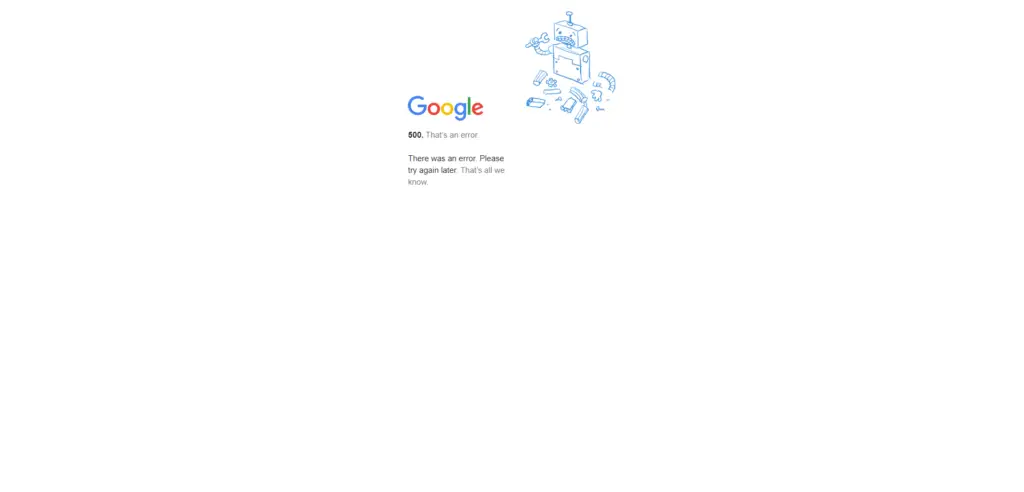 google meet down