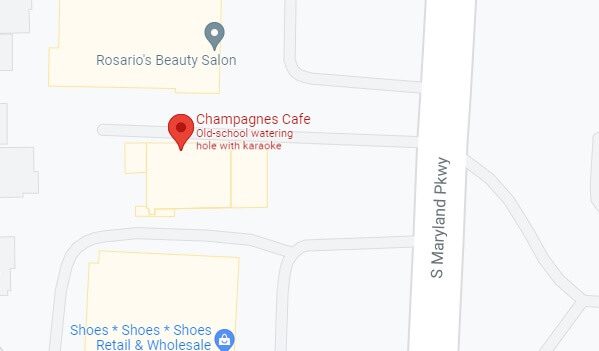 Champagne's Cafe location