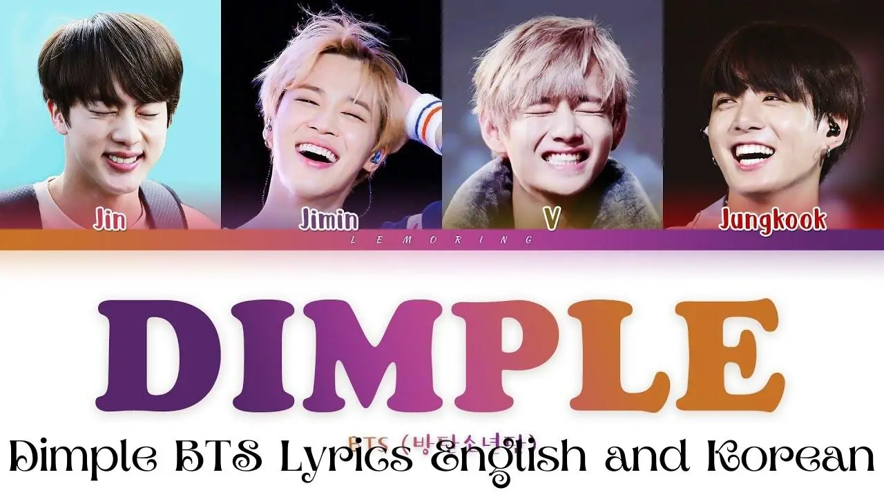 Dimple BTS Lyrics English and Korean