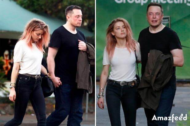 Elon musk with Amber Heard