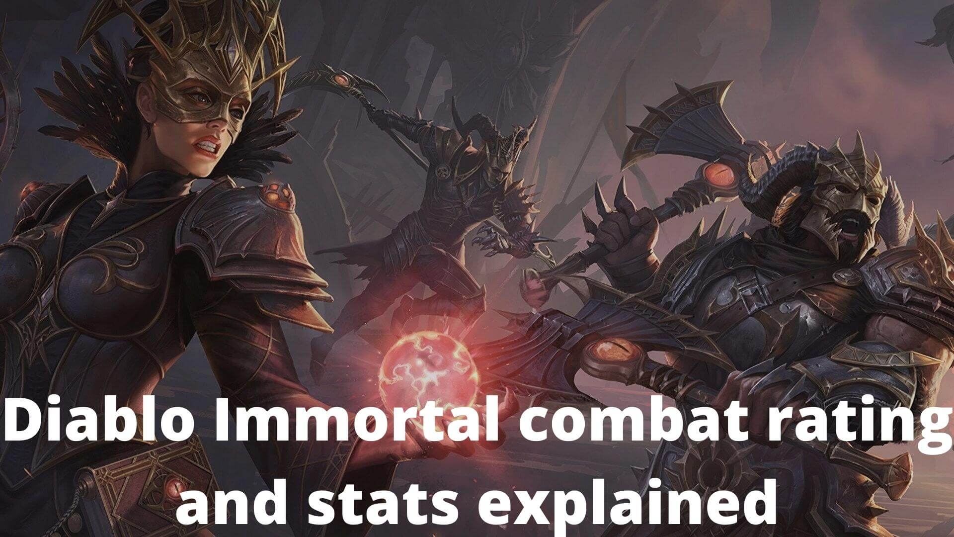 Diablo Immortal combat rating and stats explained