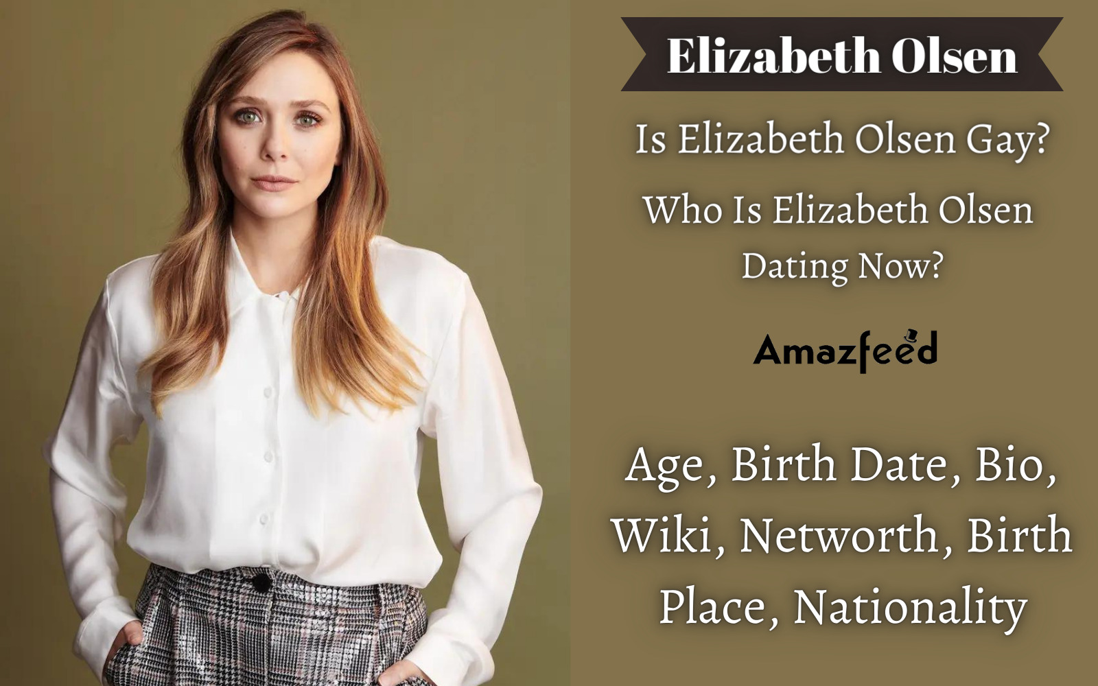 Is Elizabeth Olsen Gay